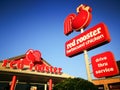 The front of Red Rooster is an Australian fast food restaurant chain founded in 1972 that specialises in roast chicken. Royalty Free Stock Photo